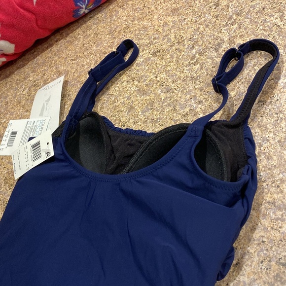 NWT Profile By Gottex Navy Blue Tankini Top 6 (Swim Top Only) - Picture 10 of 17